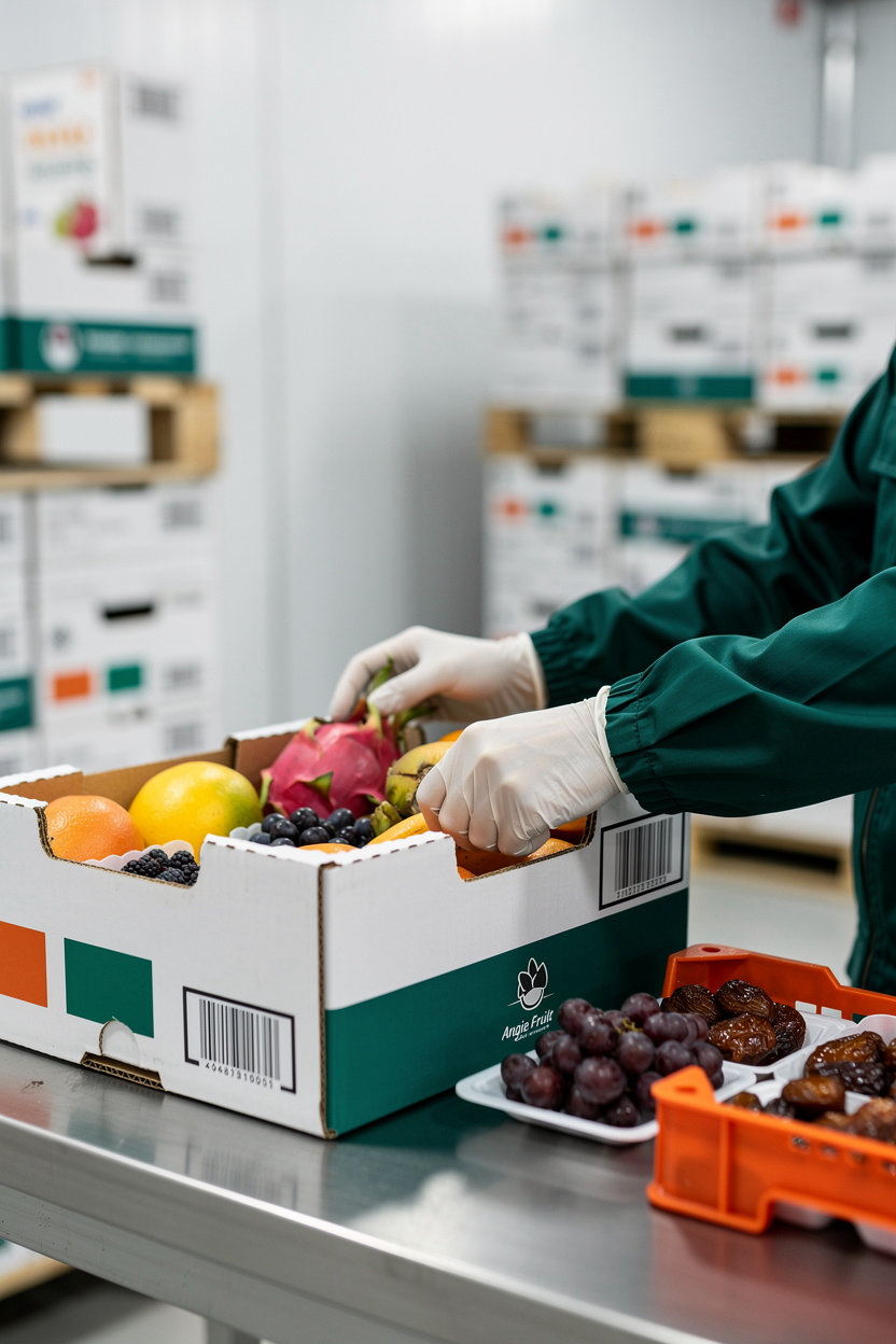 Angie Fruit professional fruit re-export and cold-chain logistics service for Southeast Asia and Middle East markets